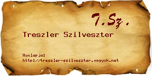 Treszler Szilveszter névjegykártya